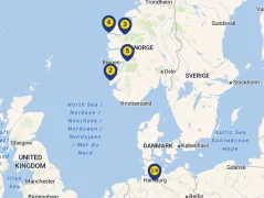 Mapa plavby
